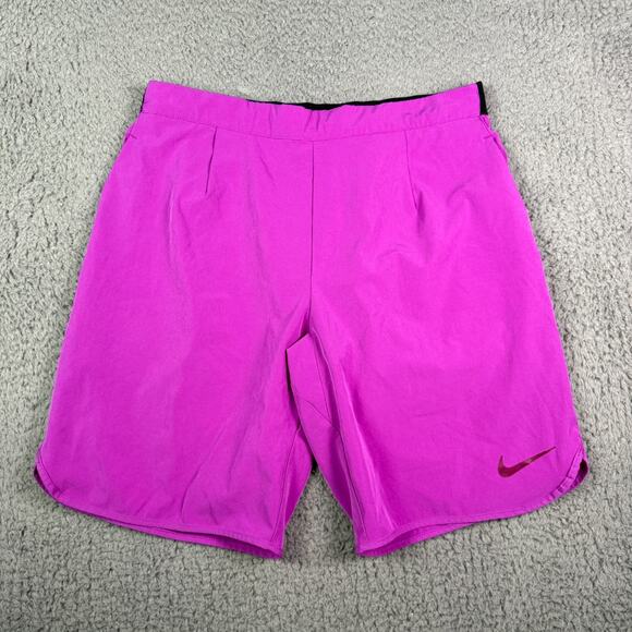 Nike Gladiator Premier Shorts Mens M Purple Tennis 10" Court Flex 728980-471 - Picture 1 of 12